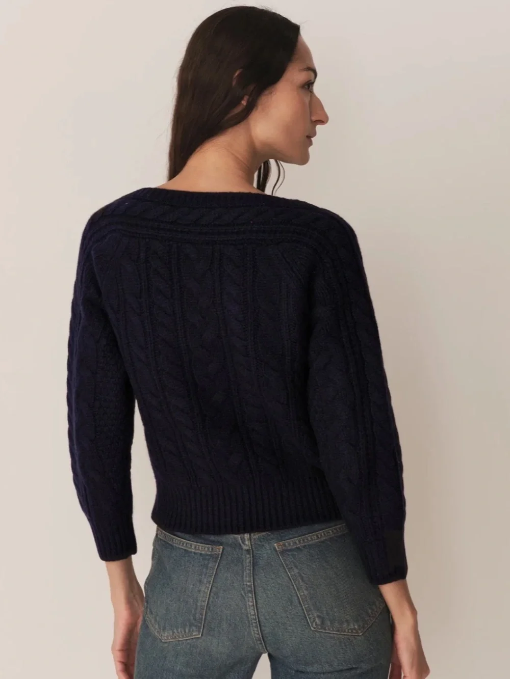 Doen Cressida Cashmere Sweater in Navy